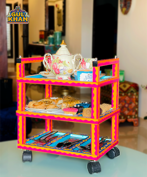 Trolley 3 Tier Tray (moving wheels)