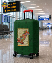 Pakistan Map Truck Art Trolley Bag Cover ( Customizable )