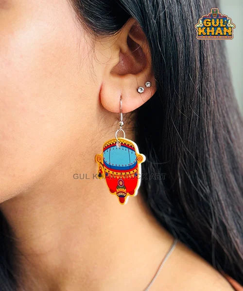 Red Rickshaw Ear Rings
