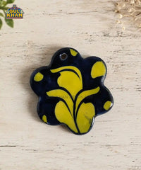 Multani Blue Pottery Flower Ceramic Magnet