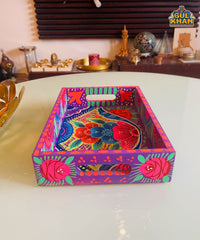 Tray Wooden Hand Painted (Mini) 7920