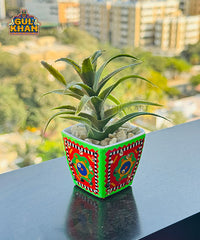 Indoor Flower Pot Design 02 (Chamakpatti Handmade)