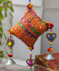 Orange & Green Cushion Hanging