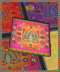 Motif Butterfly Printed Coaster design