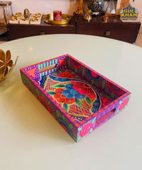 Tray Wooden Hand Painted (Mini) 7920