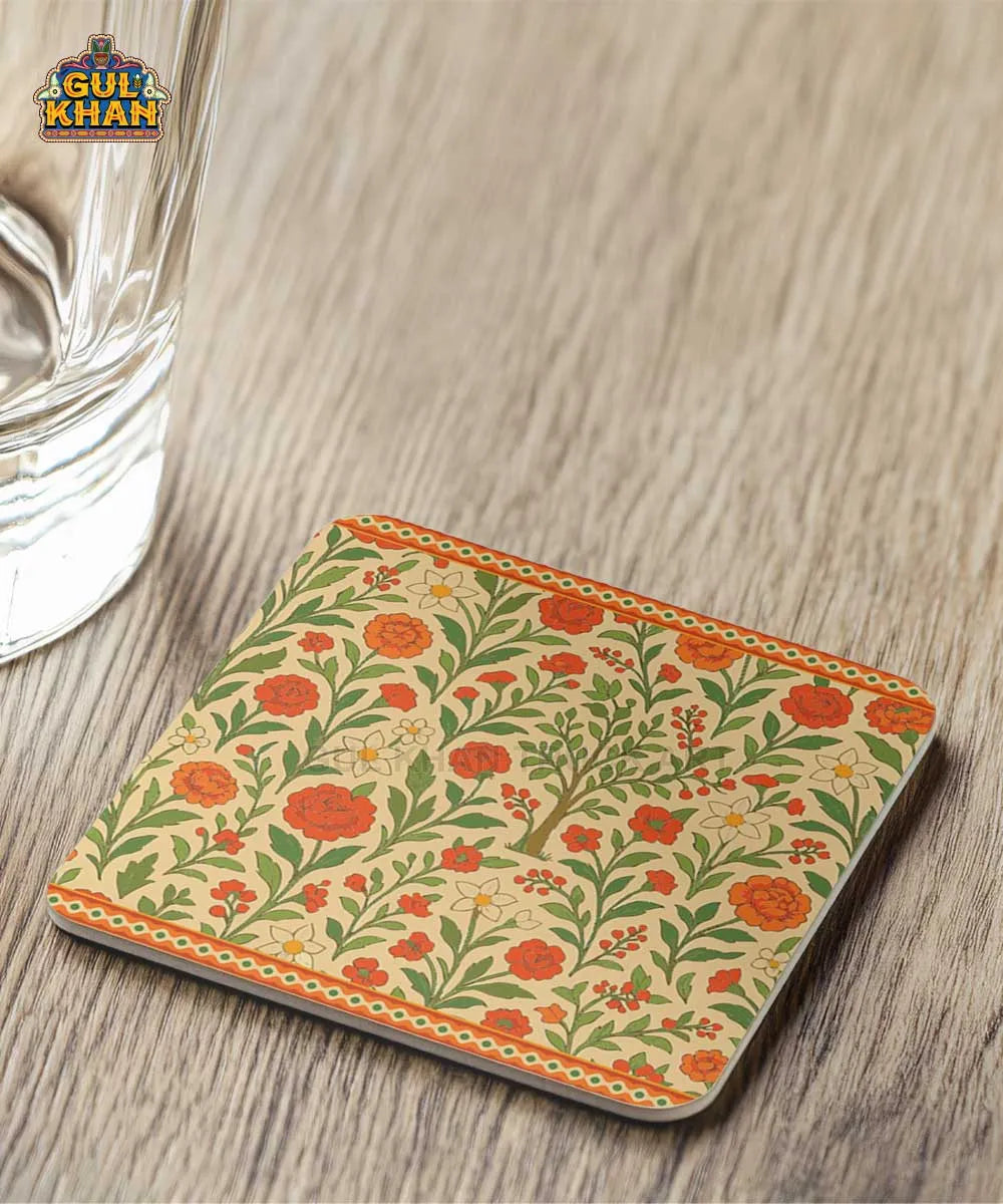 Mughal Artisan Coaster Design 03