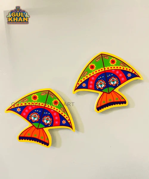 Green Kite Acrylic Fridge Magnet