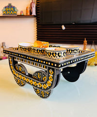 Royal Sunset Noir Truck Art Bowl Thaila (Tray with Moving Wheels)