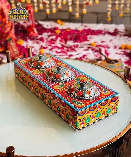 Multicolor Truck Three Partition Tray
