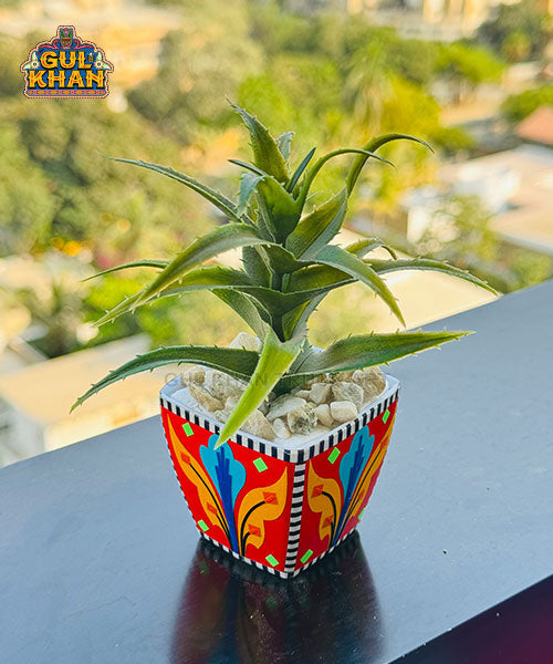 Indoor Flower Pot Design 03 (Chamakpatti Handmade)