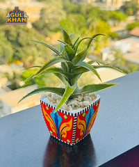 Indoor Flower Pot Design 03 (Chamakpatti Handmade)