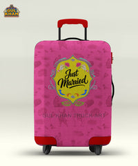 Just Married Art Trolley Bag Cover ( Customizable )