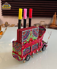 Cone Art Red Coaster & Truck Set Design