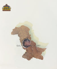 Pakisan Map Metal Diecast Truck Art Fridge Magnet