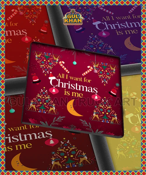 Christmas is Me Printed Coaster design
