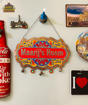 Yellow & Red Truck Art Wall Hanging