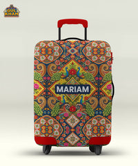 Peacock Bloom Truck Art Trolley Bag Cover ( Customizable )