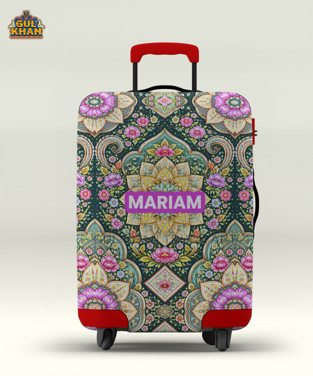 Colorful Mandala Art Trolley Bag Cover ( Customizable )