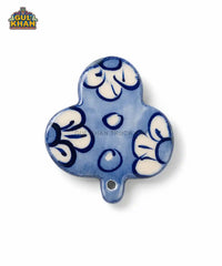 Multani Blue Pottery Floral Leaf Ceramic Magnet