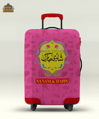 Just Married Art Trolley Bag Cover ( Customizable )