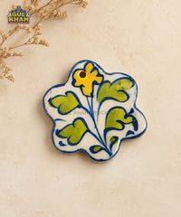 Multani Blue Pottery Blossom Ceramic Magnet