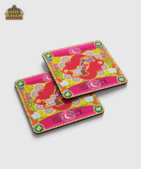 Red Pakistan Map Coaster Design