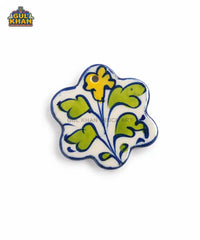 Multani Blue Pottery Blossom Ceramic Magnet