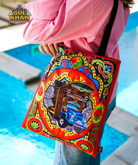 Truck Printed Truck Art Tote Bag