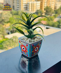 Indoor Flower Pot Design 05 (Chamakpatti Handmade)