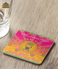 Red & Blue Truck Printed Coaster Design