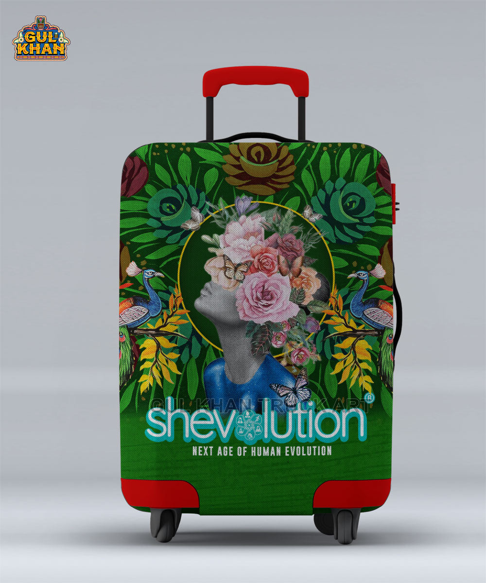 Shevolution  Trolley Bag Cover ( Customizable )