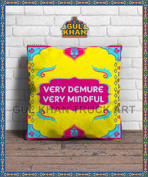 Very Demure Printed Cushion Design