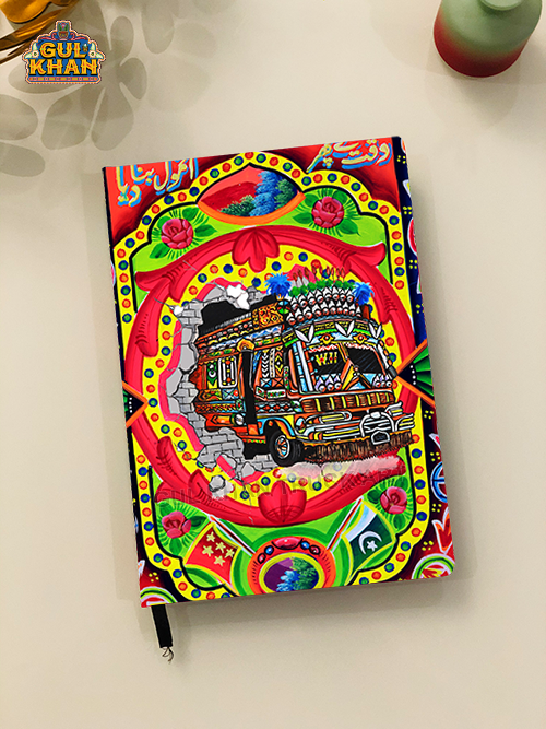 Bus W11 Printed Truck Art Hardcover Notebook Design