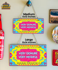 Very Demure Printed Wall Plate