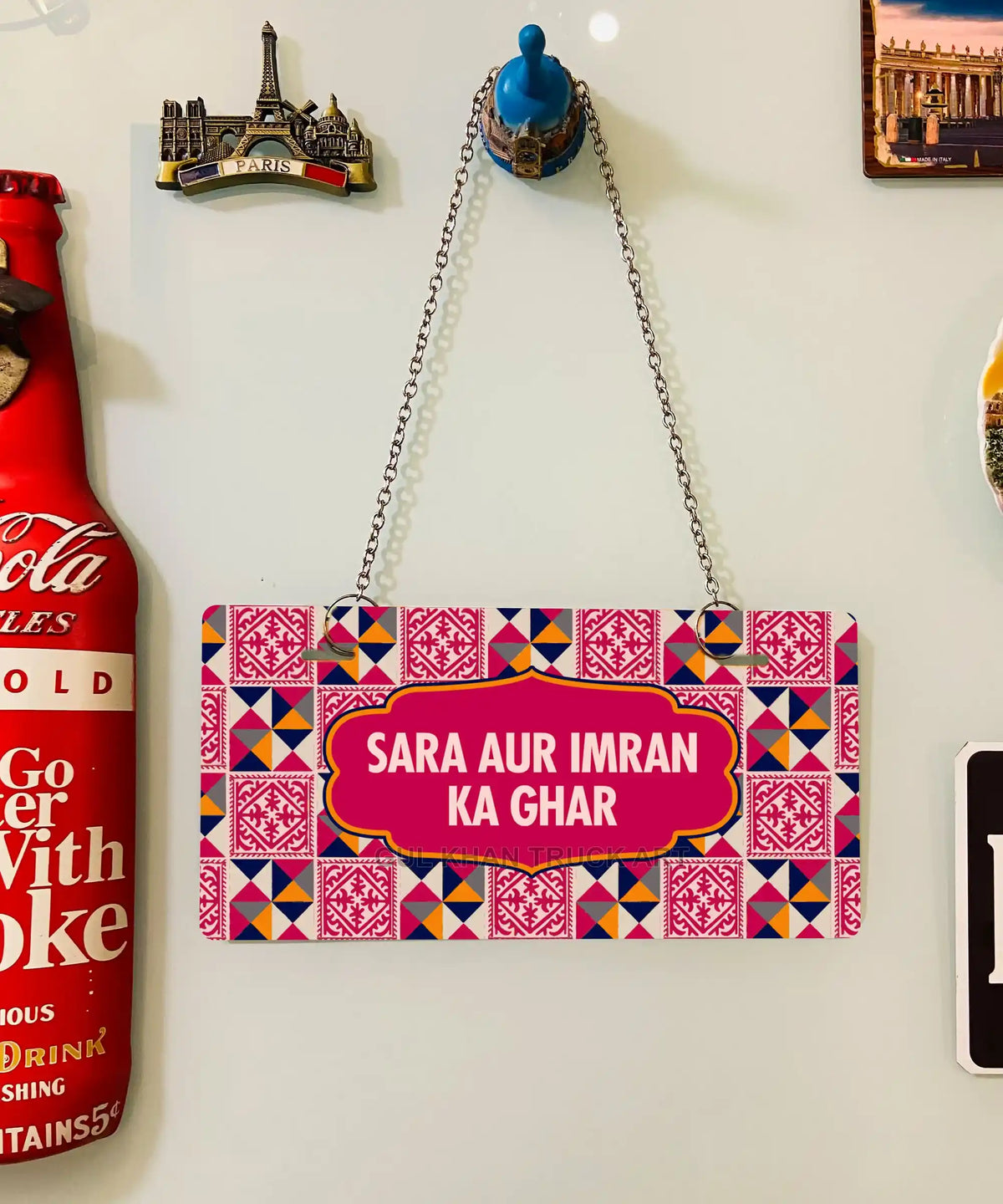 Sindhi Ralli Inspired Truck Art Wall Plate 01