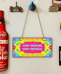 Very Demure Printed Wall Plate