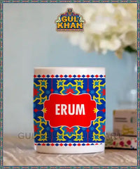 Sindhi Ralli Inspired Printed Truck Art Ceramic Mug 04