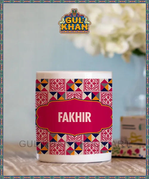 Sindhi Ralli Inspired Printed Truck Art Ceramic Mug 01