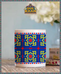Sindhi Ralli Inspired Printed Truck Art Ceramic Mug 04