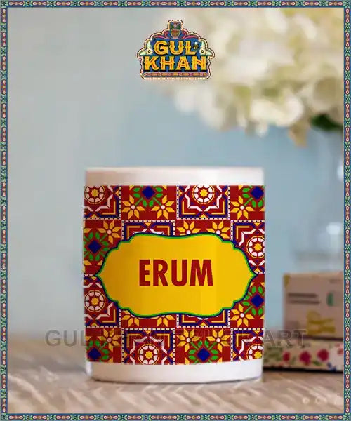 Sindhi Ralli Inspired Printed Truck Art Ceramic Mug 02