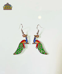 Peacock Metal Ear Rings