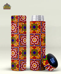 Sindhi Ralli Inspired Printed Travel Bottle Customized 02