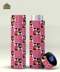 Sindhi Ralli Inspired Printed Travel Bottle Customized 01