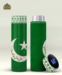 Pakistan Flag Jhandi  Printed Travel Bottle Customized (03)
