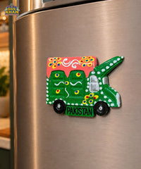 Hand-Painted Truck Art Truck Magnet 03
