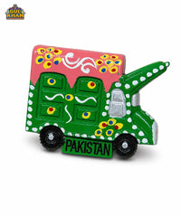 Hand-Painted Truck Art Truck Magnet 03