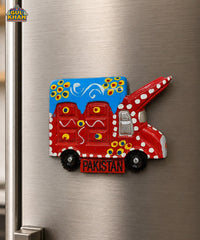 Hand-Painted Truck Art Truck Magnet 05