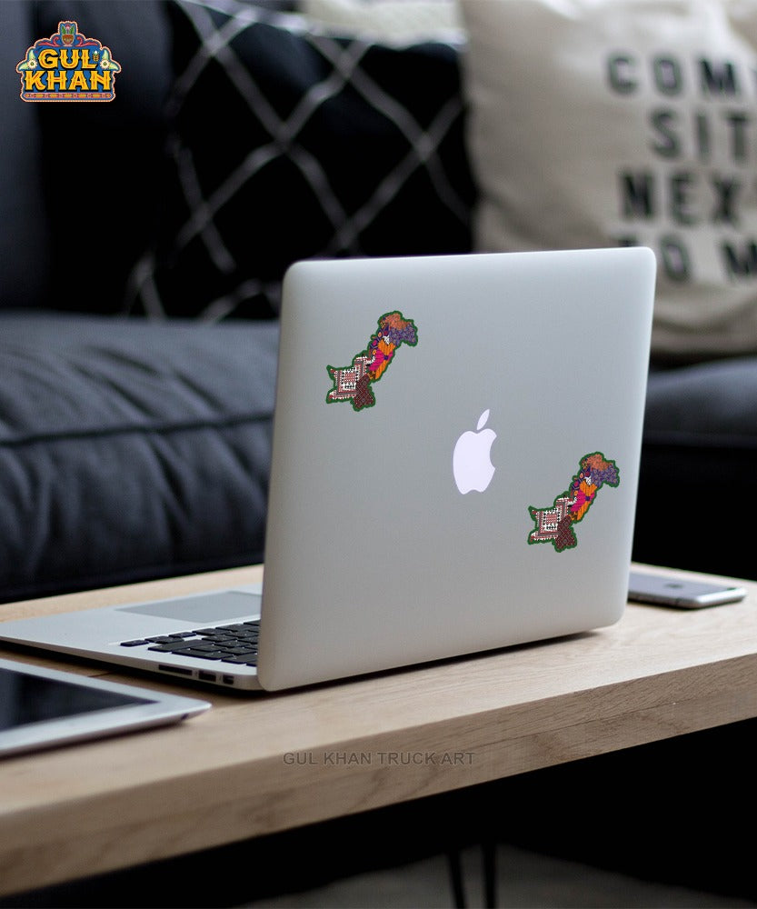 Pakistan Map Cultural Sticker