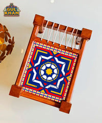 Sindhi Ralli Inspired Charpai Tray Printed Design (Customizable) 03