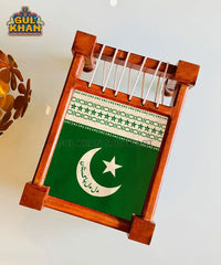 Pakistan Flag Jhandi  Charpai Tray Printed Design (Customizable)